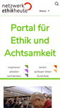 Mobile Screenshot of ethik-heute.org